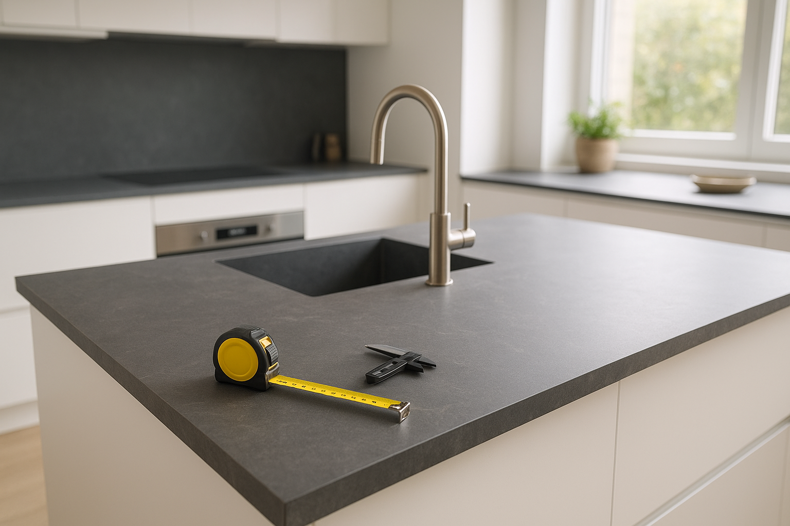 Image de couverture pour l’article "Plan de travail Dekton prix au m² : devis détaillé et comparatif"