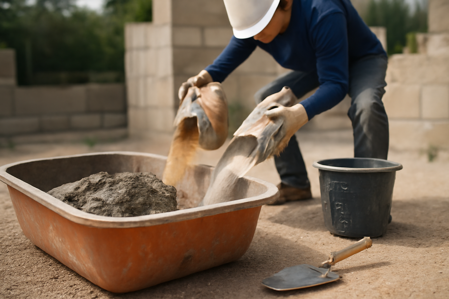 Dosage mortier : proportions ciment-sable