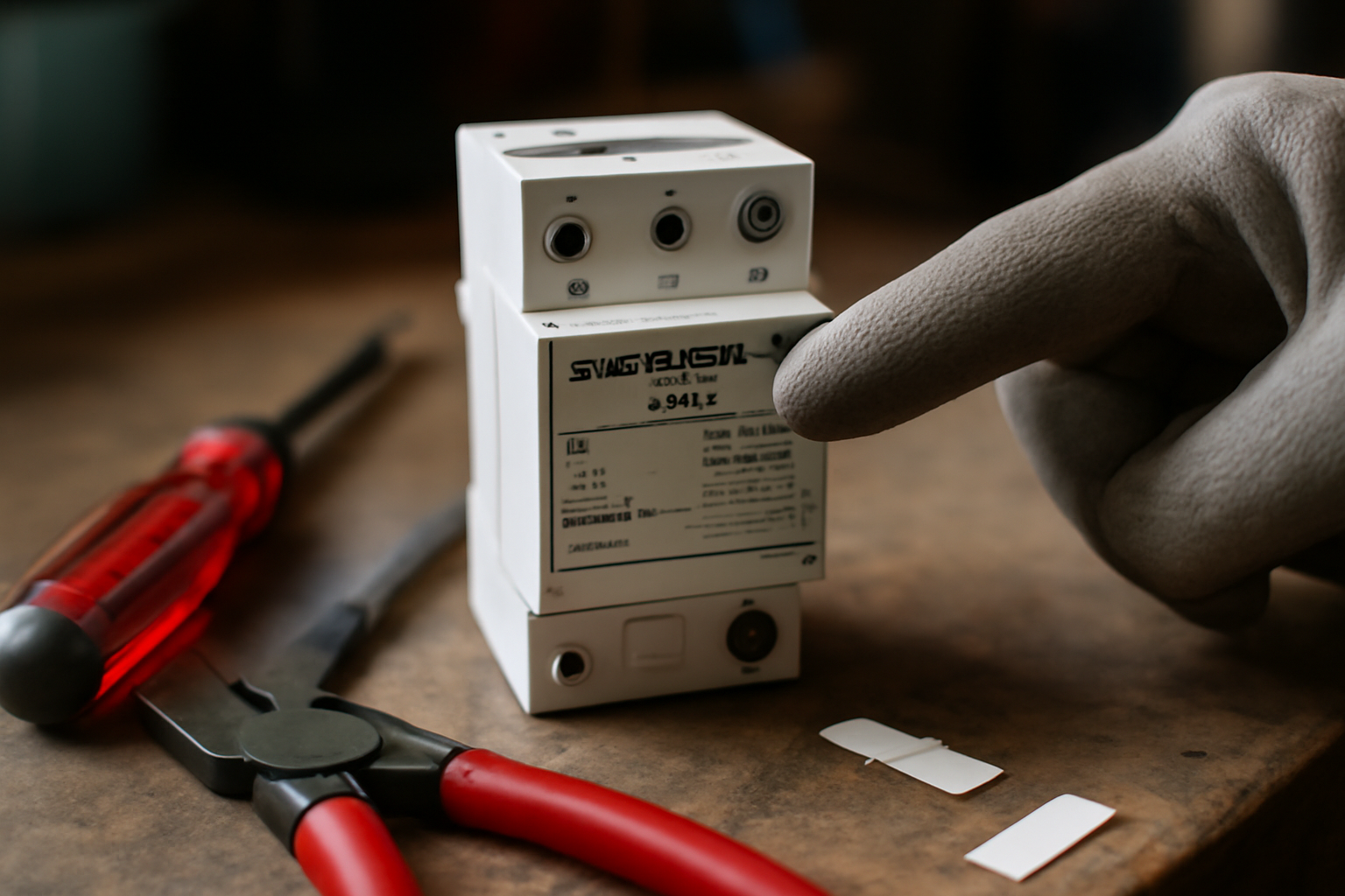 parafoudre type 2 pour tableau electrique et repérage des bornes L N PE